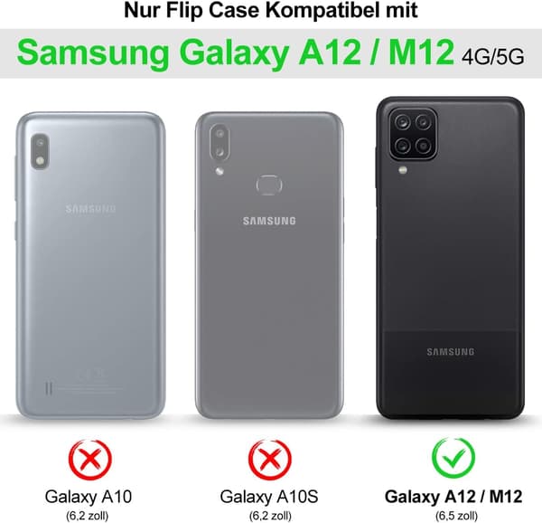 ETUI TIL SAMSUNG GALAXY A12 LUKKET PINK