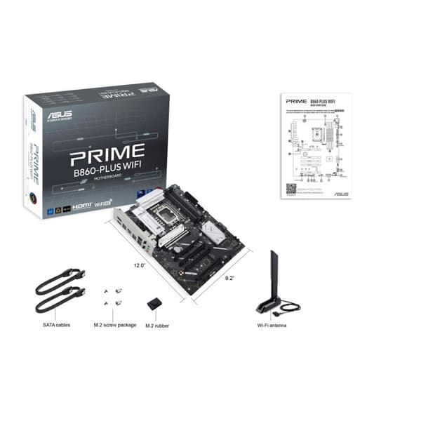ASUS PRIME B860-PLUS WIFI-emolevy, ATX, DDR5, Wi-Fi 6E