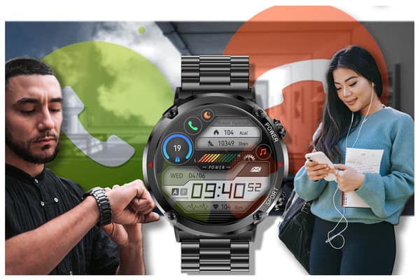 GRAVITY GT21-1 SMARTKLOCKA FÖR HERR – BLUETOOTH-SAMTAL, EXTRA ARMBAND (sg025a)
