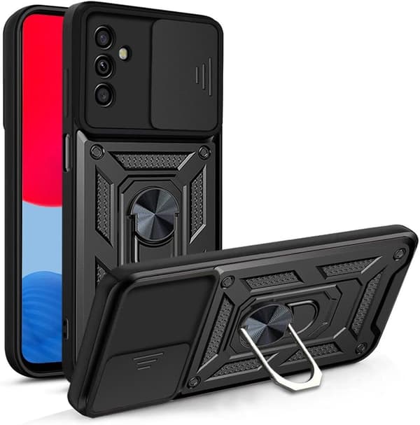 ARMOR ETUI TIL SAMSUNG GALAXY A13 5G SORT KAMERA MED RING