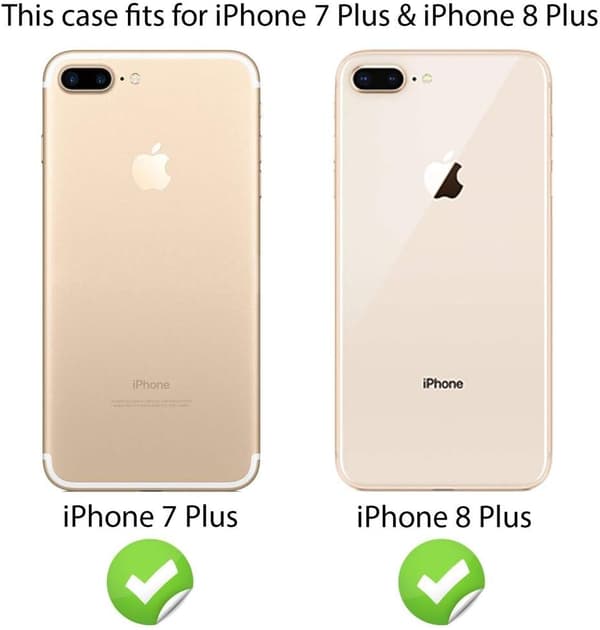FLEKSIBELT ETUI TIL APPLE IPHONE 7/8 PLUS TRANSPARENT A1864 A1897