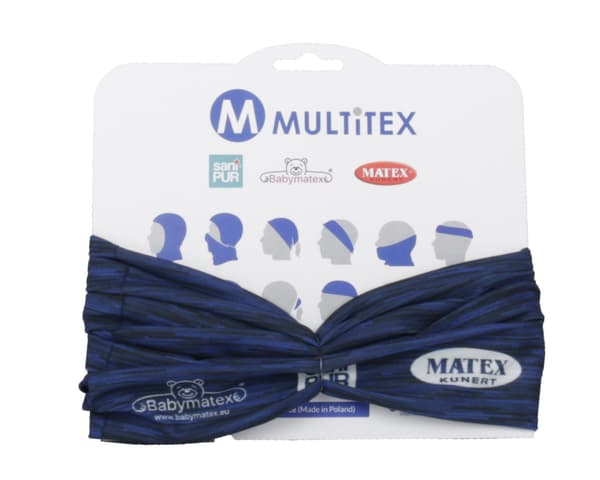 SCARF multifunktionell halsduk, Melerad Blå