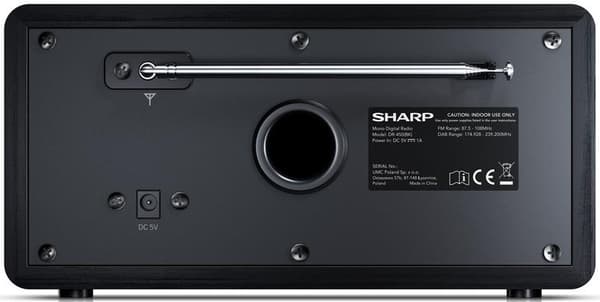 SHARP DR-450 Sort Radio