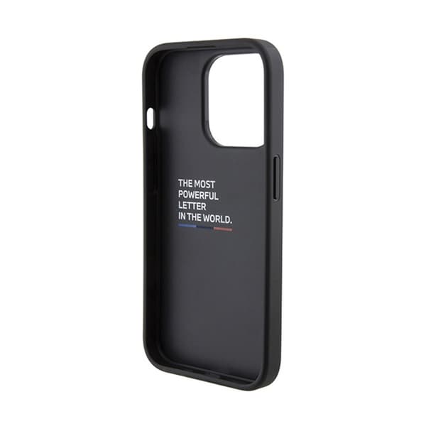 BMW Grip Stand Smooth & Carbon - iPhone 15 Pro cover (sort)