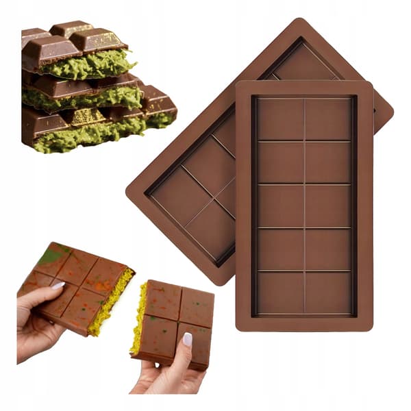 2x forme til Dubai chokolade silikone chokoladebar