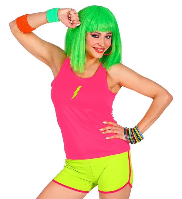 Neongul 80'er Disco Shorts