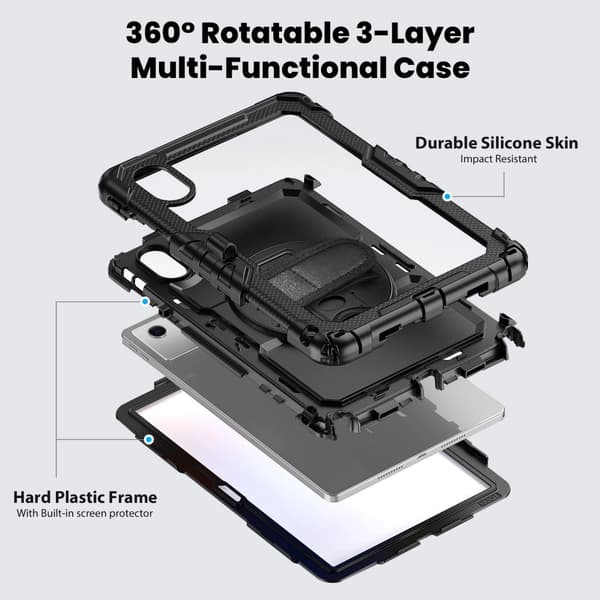 Tech-Protect Solid-skal till Lenovo Idea Tab 11.0 TB-336 - Svart