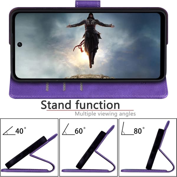GOOGLE PIXEL 7 LILA LÄDERFODRAL GQML3 GVU6C