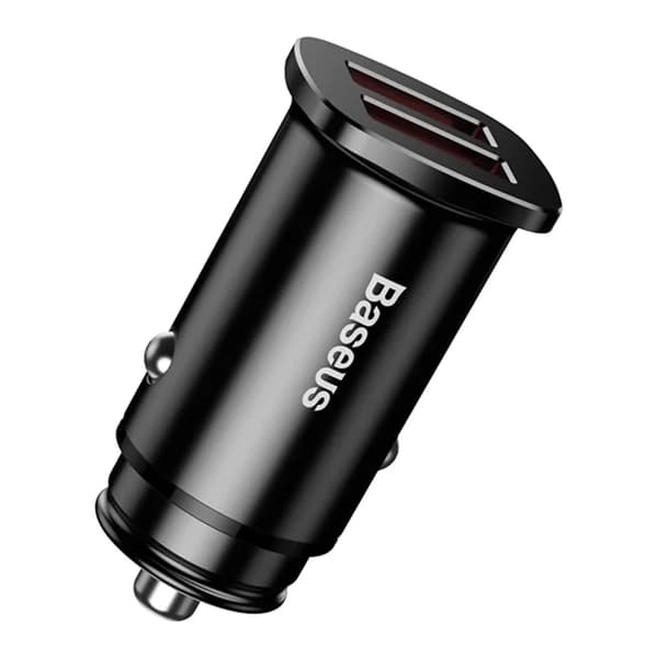 Baseus Square Billaddare 2xUSB QC3.0 5A 30W (Svart)