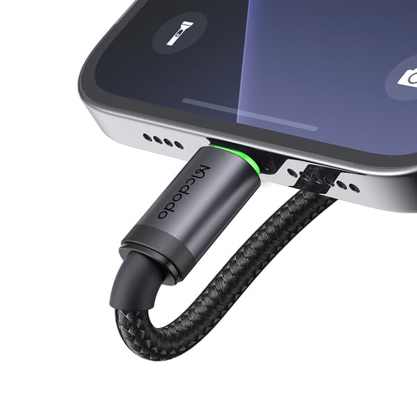 MCDODO Opladerkabel USB-C Lynhurtig Opladning til iPhone 3M LED