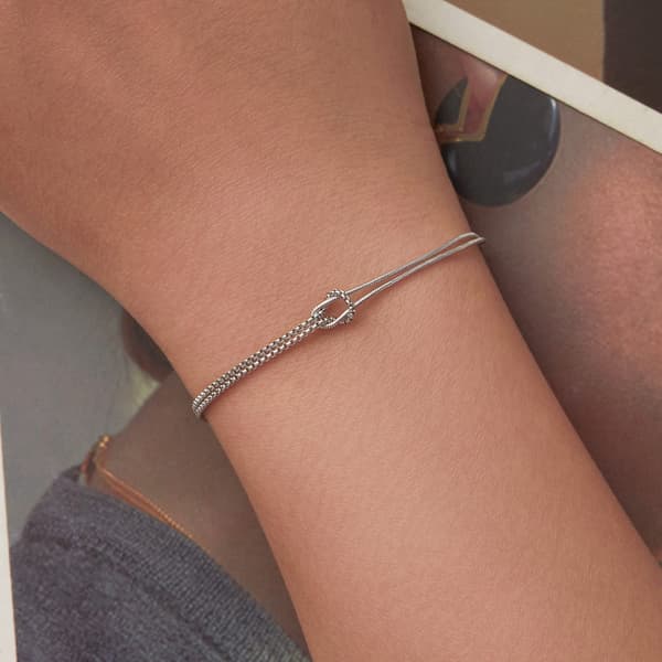 Silverarmband med dubbel väv 925 silver