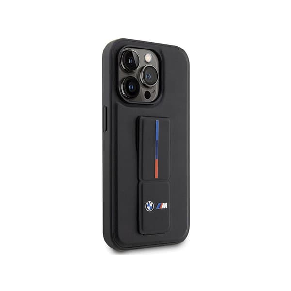 BMW Grip Stand Hot Stamp - iPhone 14 Pro cover (sort)