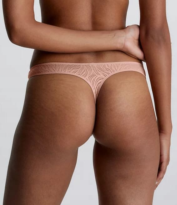 Calvin Klein dam beige stringtrosor XS