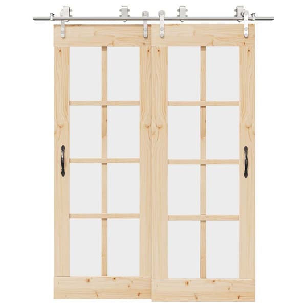 vidaXL Skjutdörrsfäste 183 cm stål silver