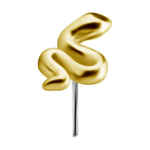 18K guldmutter - slang - GD18K-011