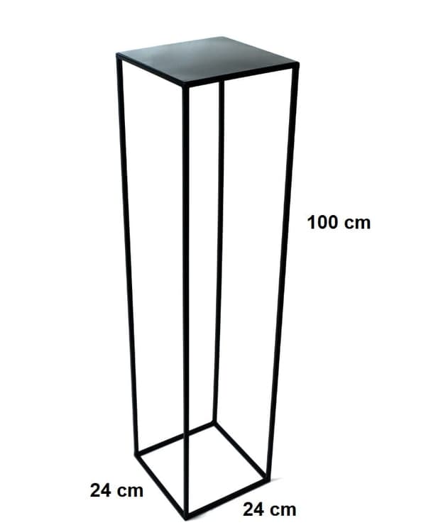 Loft blomsterstander 100 cm sort med 363