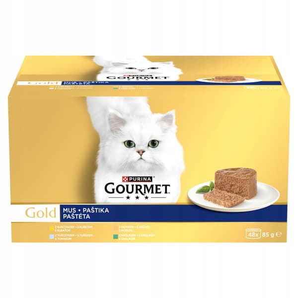 Purina Gourmet Gold Mus Mix vådfoder til katte 48x85g
