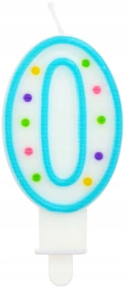 Sifferljus "0" pisteet 7,5 cm, 1 kpl