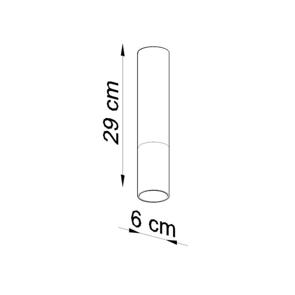 LOFTSLAMPE LOOPEZ 1 GU10 SORT SOLLUX SL.0939