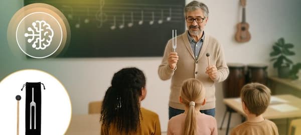 Stemmegaffel MUSIC MATE MM-KM440 Harmoniq Sølv