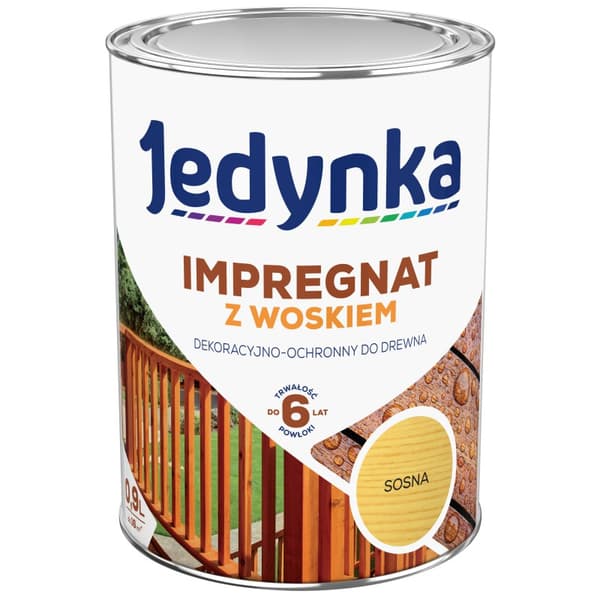 TRÆIMPRÆGNERING MED VOKS ONE PINE 0,9L - 5IMPR.SOS0,9