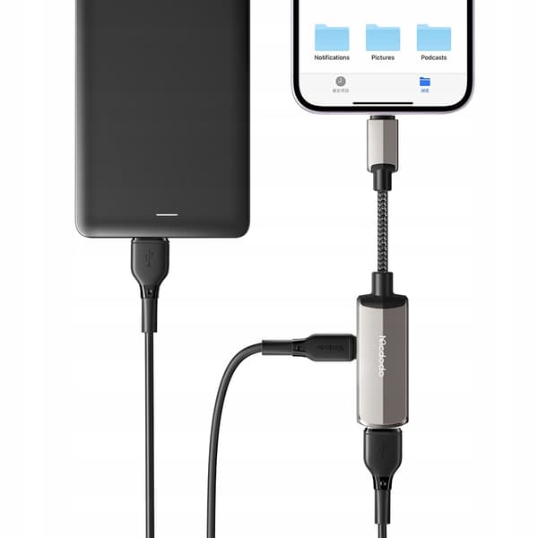 MCDODO LIGHTNING USB 3.0 OTG-ADAPTERKABEL FÖR IPHONE-LADDNING