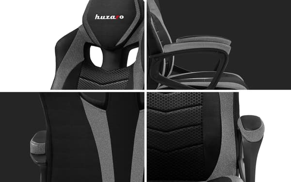 Gamingstol Huzaro Force 2.5 Grå mesh