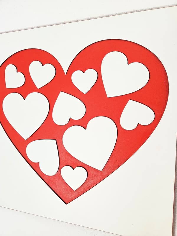 Stort hjerte til væggen - TraffiHeart Premium