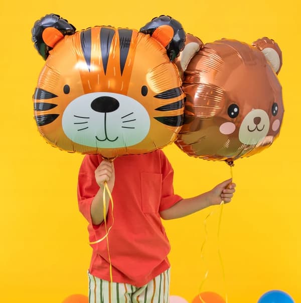 Bamse Folieballonhoved Dyrefest 60cm