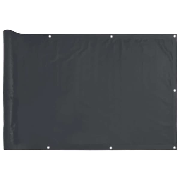 vidaXL balkonmarkise, antracit, 400x75 cm, PVC