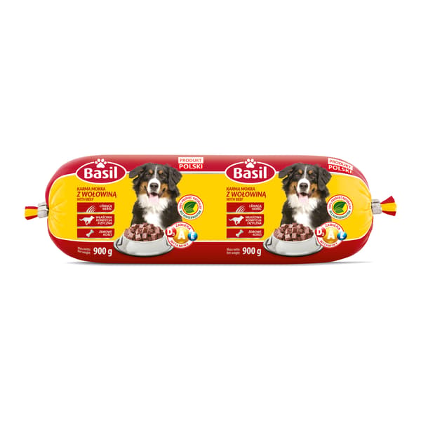 Hundmat BASIL bar med nötkött 900 g