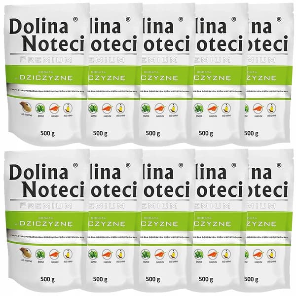 Dolina Noteci Premium viltfoder för hundar 10x500g