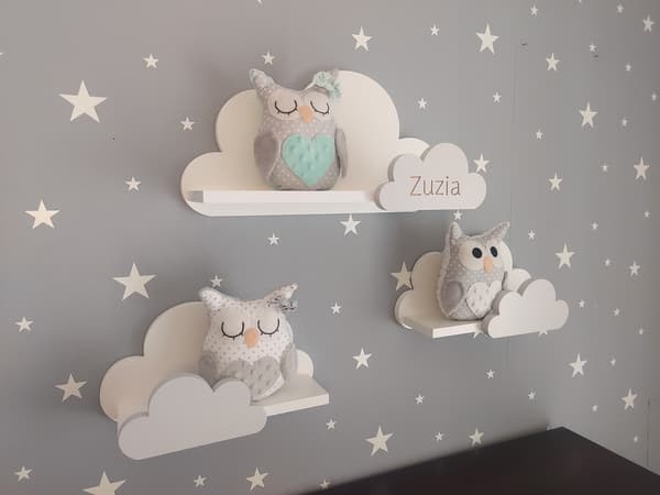 MOLI Cloud-hylder med navn - Premium