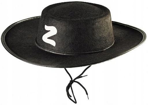 Musketerhat Sort Zorro Sværdkæmper Banditbal Karnevalskostume