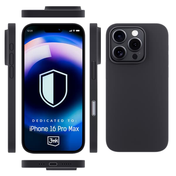 Apple iPhone 16 Pro Max - 3mk Hardy Silicone MagCase Grafiitti