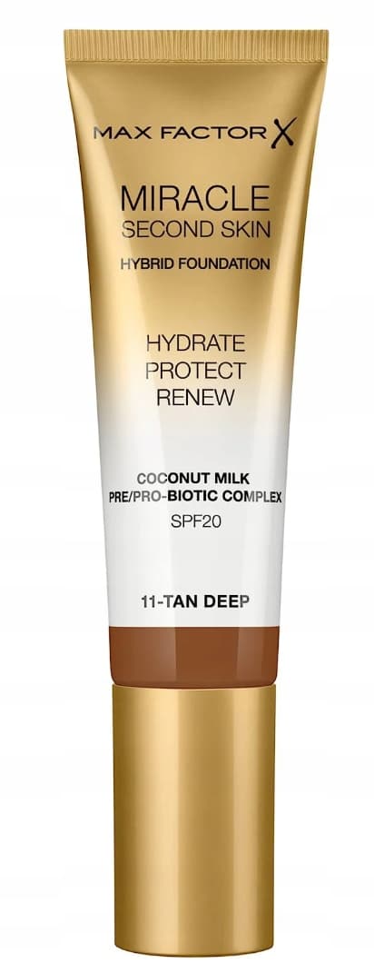 Max Factor Mirakel Andra Hud Fuktgivande Foundation 11 Tan Deep