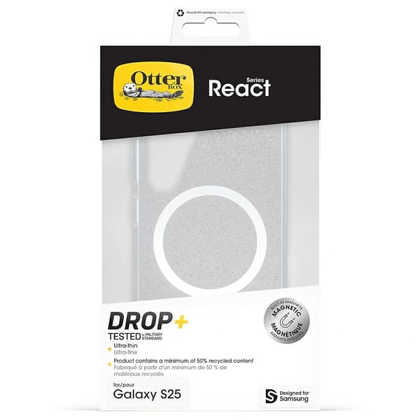 Samsung Otterbox React Magnetskal för Galaxy S25 Stardust