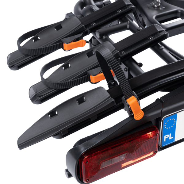 Aguri Active Bike Pro 3 cykelstativ til 3 cykler, sort, foldbar