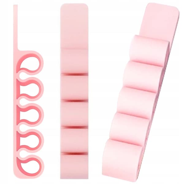 Silikon kontorsorganisatör - rosa