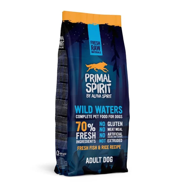 Primal Spirit WILD WATERS tørfoder til hunde 12 kg