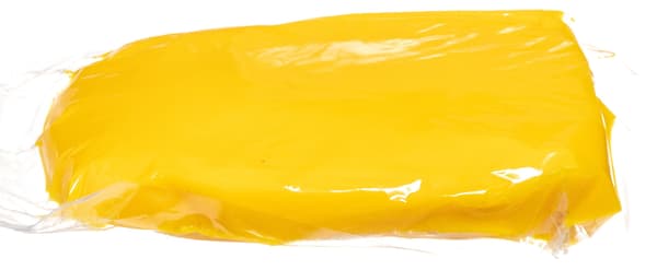 Mörkgul plastglasyr 250g 1-pack.