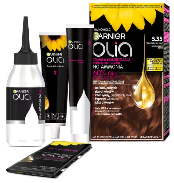 Garnier Olia Permanent Hårfarve 5.35 Chokoladebrun