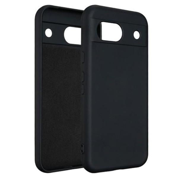 Beline Silikone Etui Google Pixel 8 Sort/Hvid