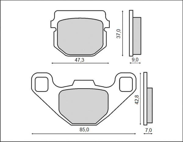 BRENTA BREMSEKLODSER KH083 (ORGANISK)