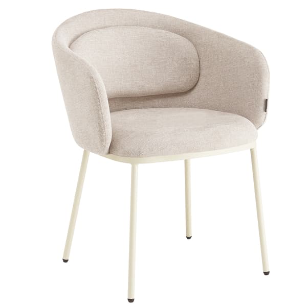 BLUMO polstret stol, beige stof