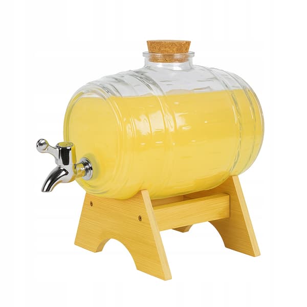 1,5L GLASFAT MED HÅNSKIN