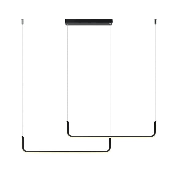MALAWI LED HÆNGELAMPE SORT LYS PRESTIGE LP-1015/2P