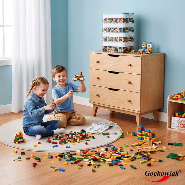 4-våningslåda för LEGO-leksaker