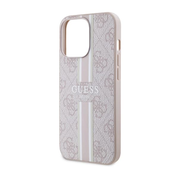 Guess 4G Printed Stripes MagSafe - iPhone 13 Pro cover (lyserød)
