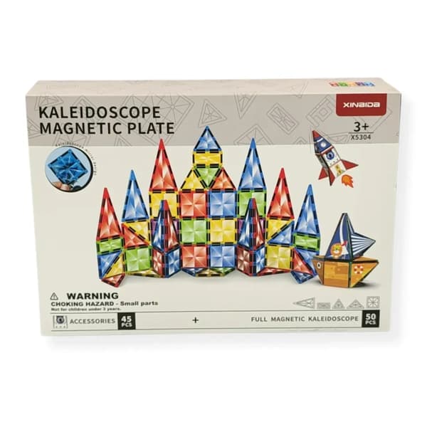 Magnetiska kalejdoskopblock 95 bitar transparenta - X-Bida 3+
